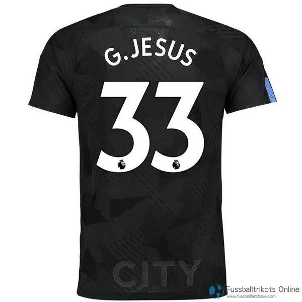 Manchester City Trikot Ausweich G.Jesus 2017-18 Fussballtrikots Günstig